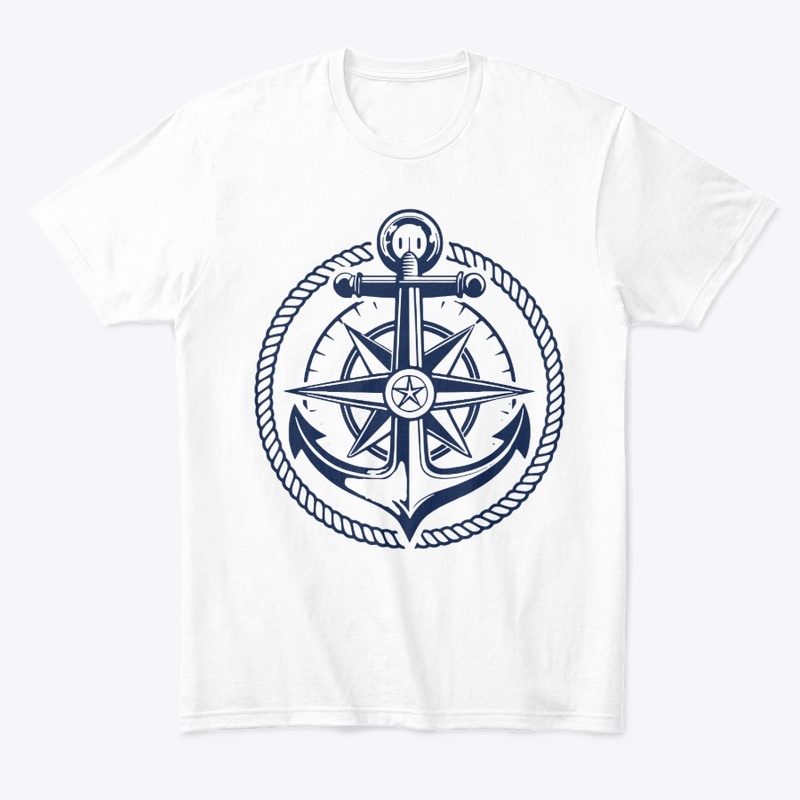 Vintage Maritime Nautical Anchor Compass