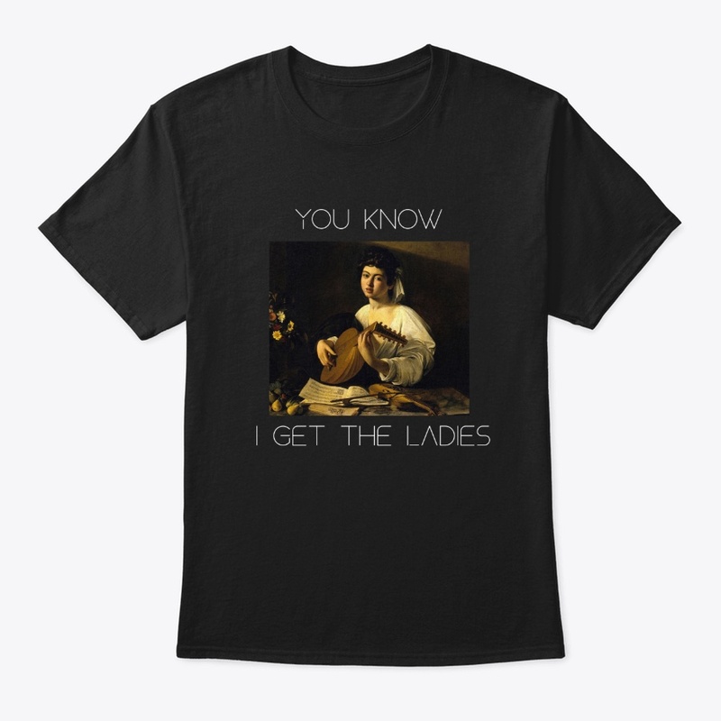 Funny Caravaggio Guitar Player T-shirt
