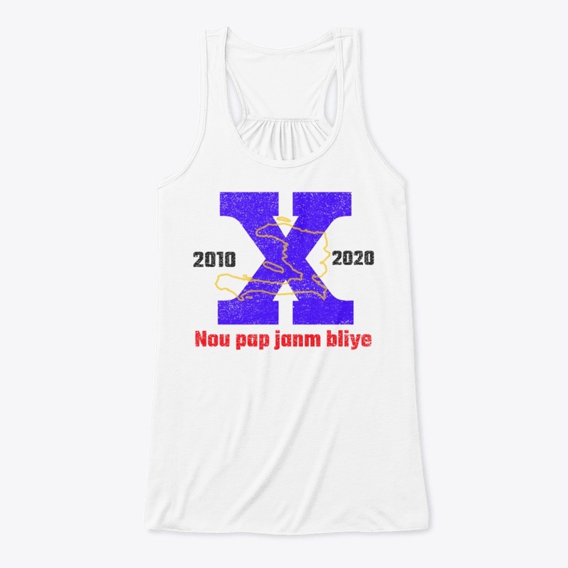 Nou pap janm bliye (blue/red)