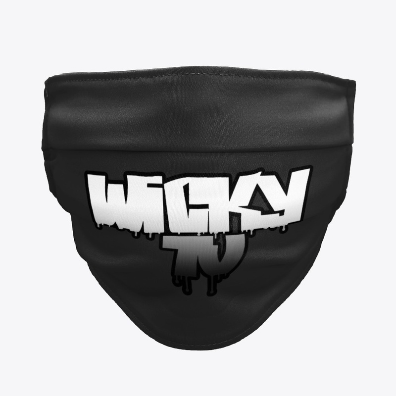 WIcky Face Mask - White/Black