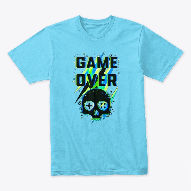 Game over simple t-shirt design. 