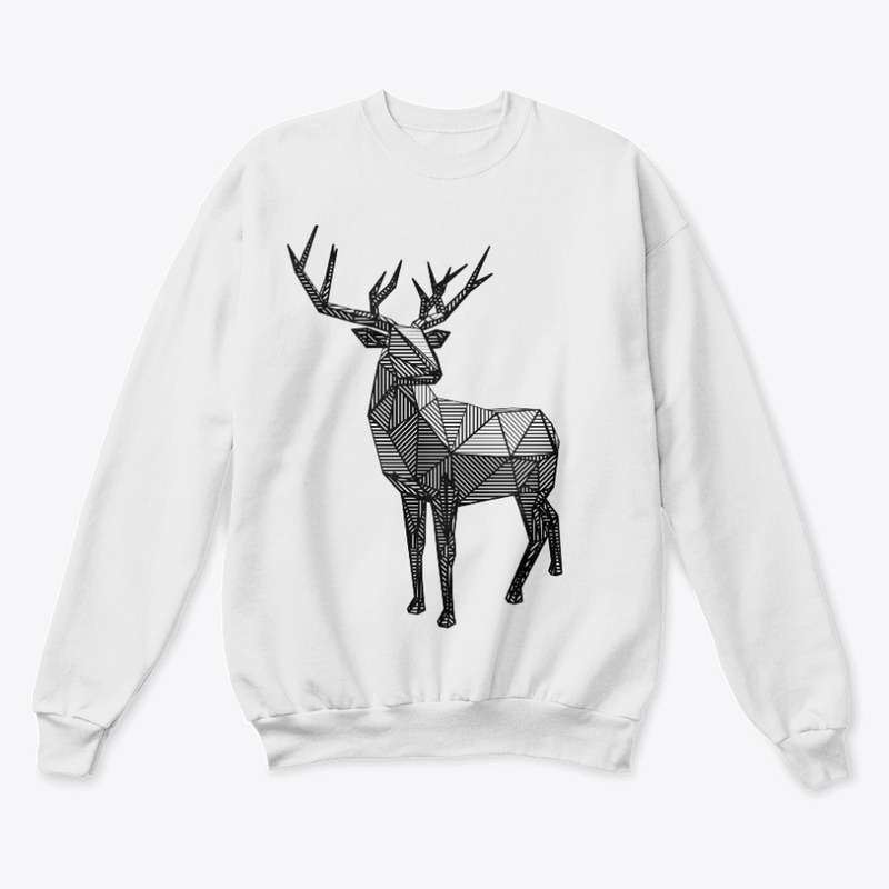 Geometric Deer Men's Sweatshirt