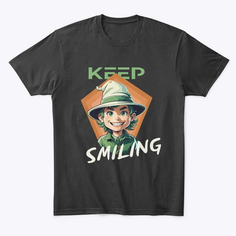 ''Keep Smiling'' T Shirt Design