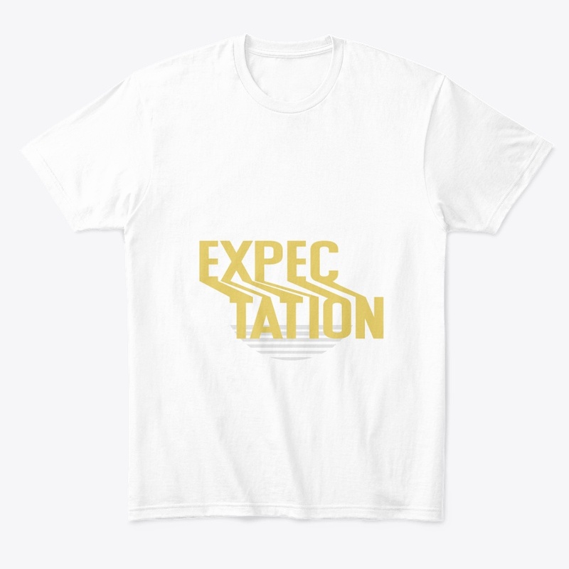 Expectation print t-shirt