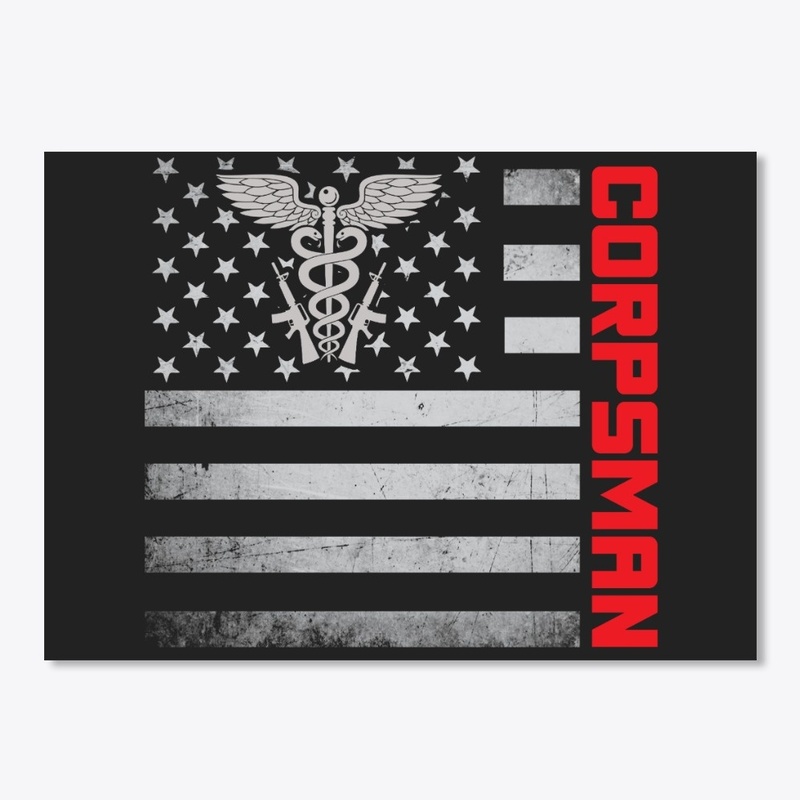 Corpsman US Flag Mask