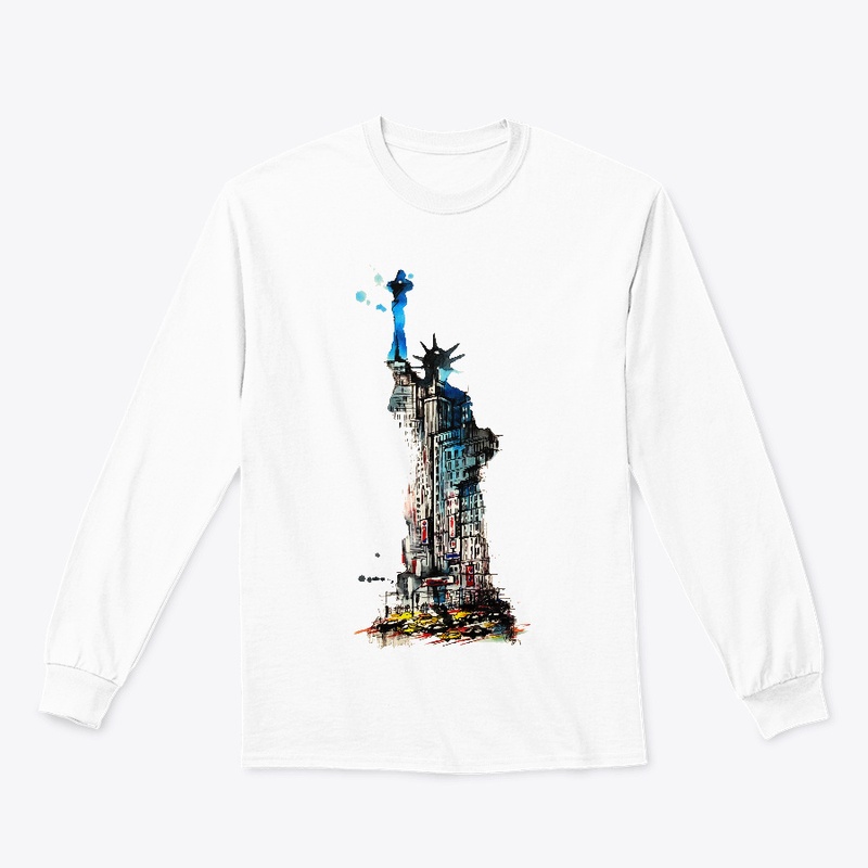 Liberty New York City Travel Watercolor