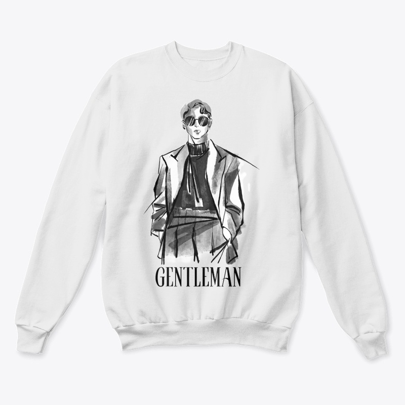 Gentleman sticker t-shirt