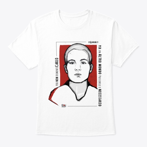 Carlo Vive White T-Shirt Front