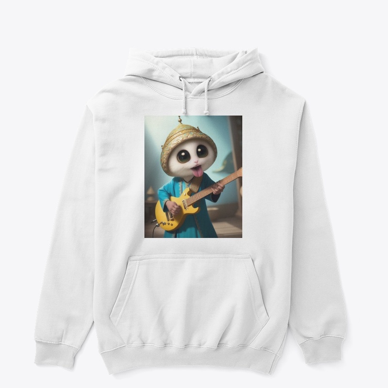 Very Cute Creature Jamming on Guitar