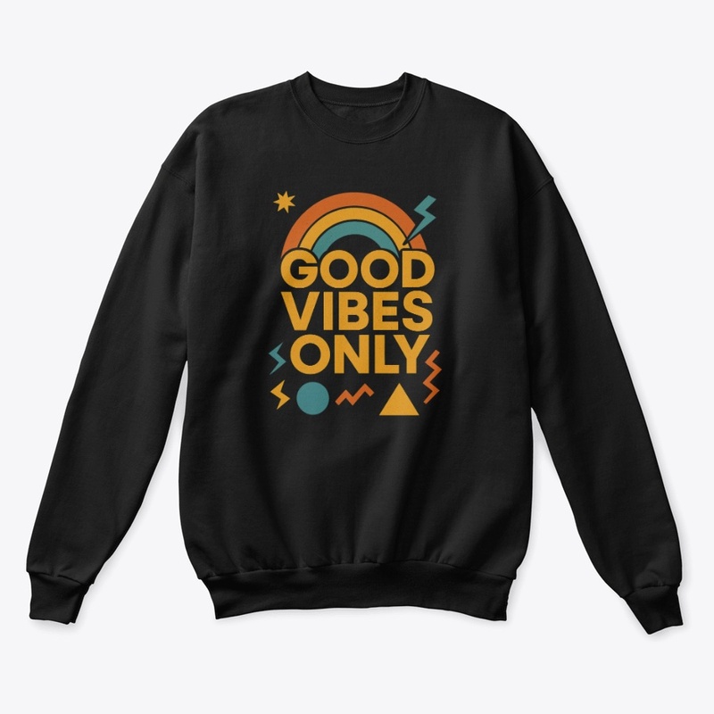Good Vibes Only Retro Aesthetic Design