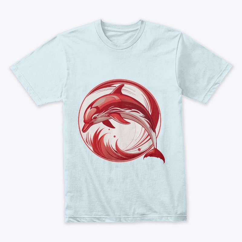 red dolphin design 