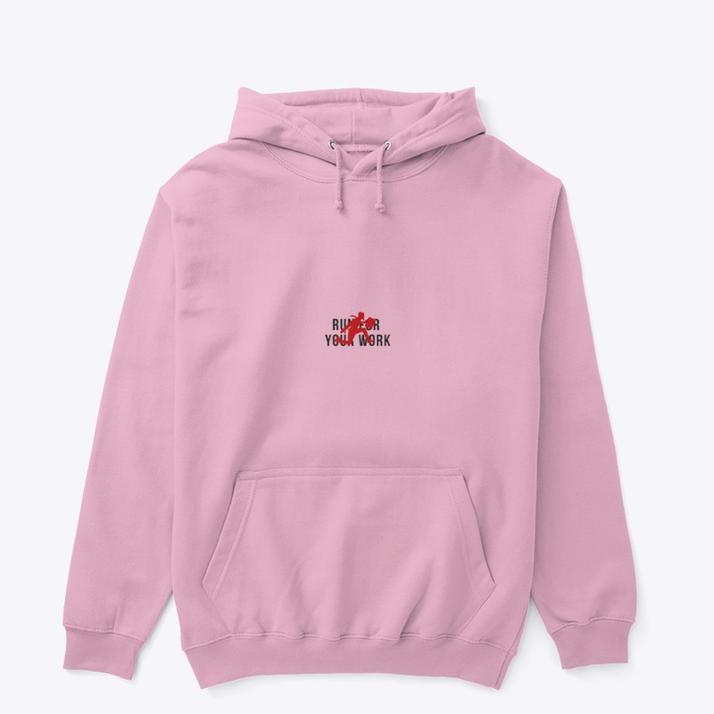 Run for your work printed hoodies 