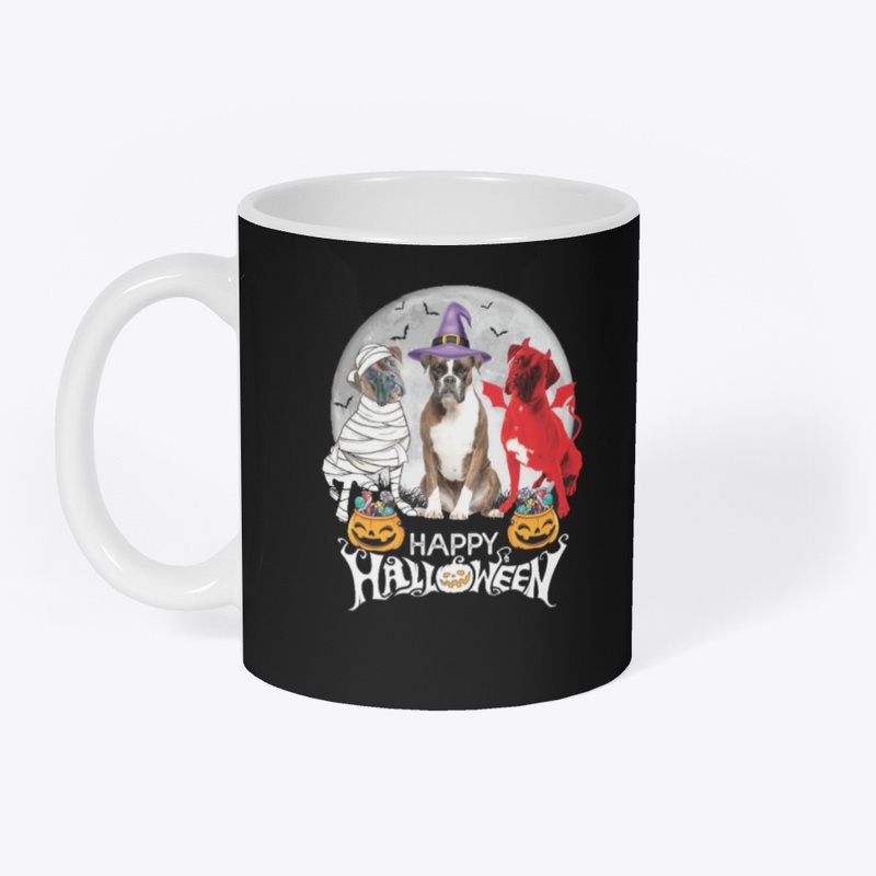 Happy Halloween - Three Boxer Dog Shirt