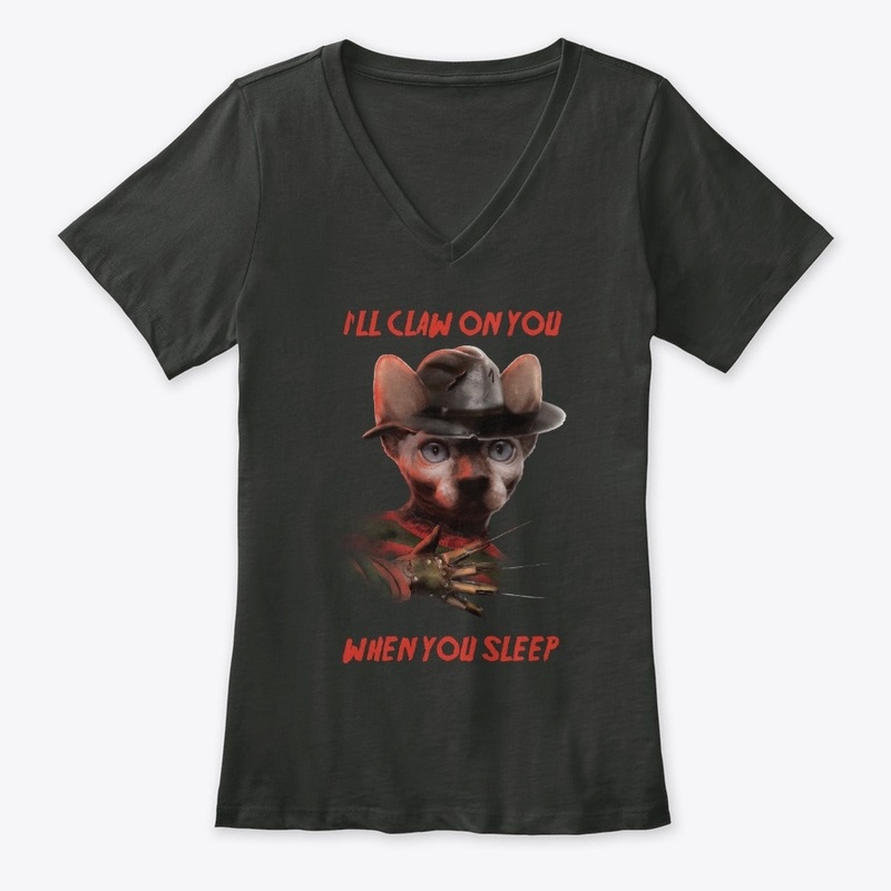Freddy Krueger sphynx cat halloween