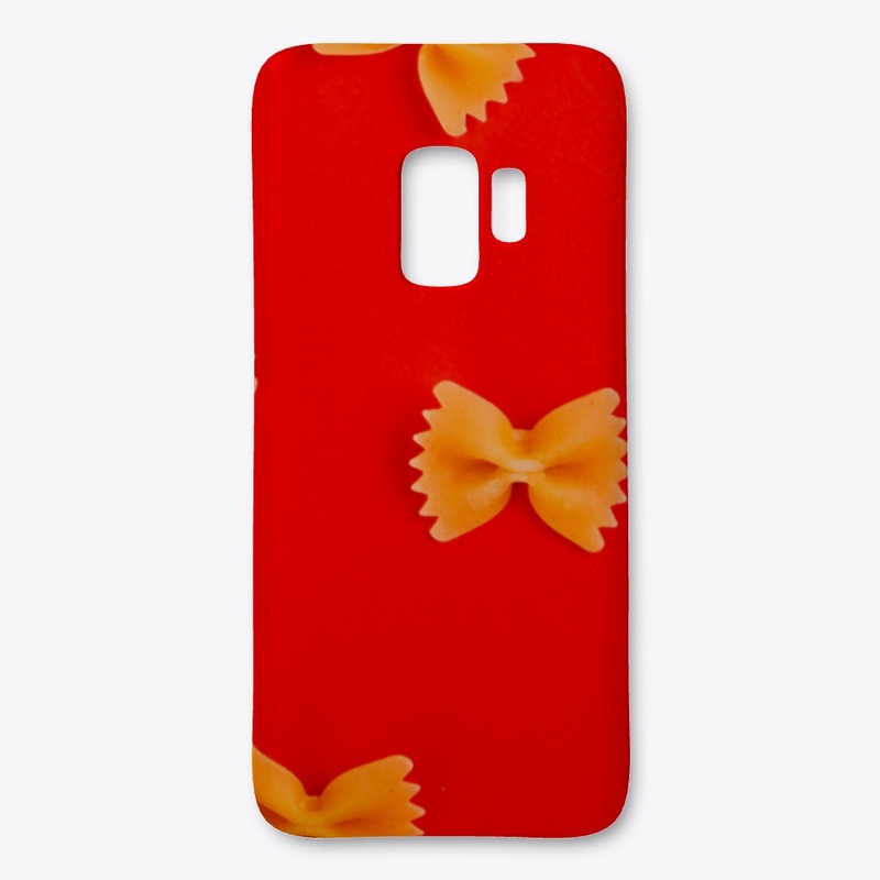 PASTA ON RED BACKGROUND