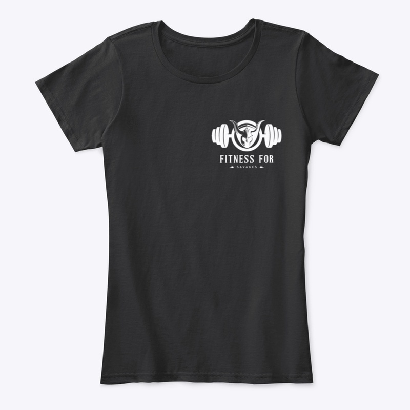 Fitness For Savages  White Logo
