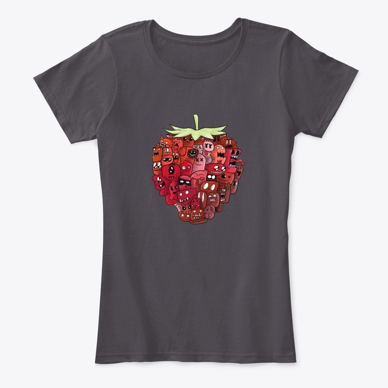 S&I: Strawberry doodle design (color)