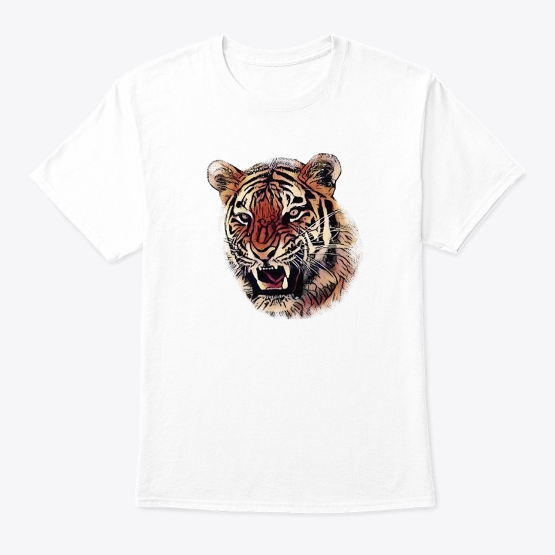 Fierce Cartoon Tiger Cat