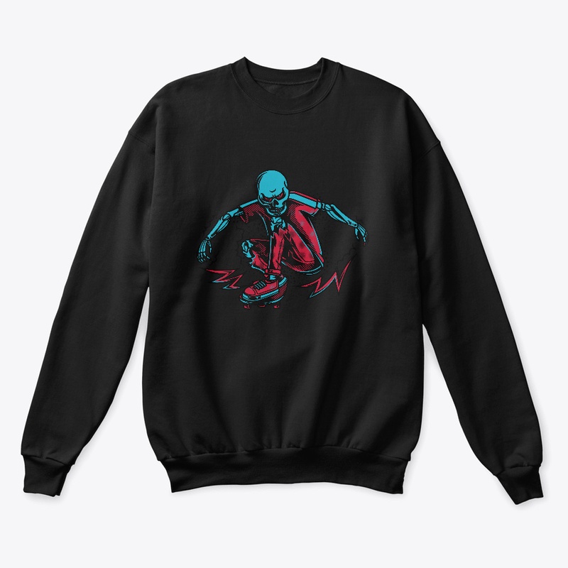 Skeleton Skateboarder Streetwear Apparel