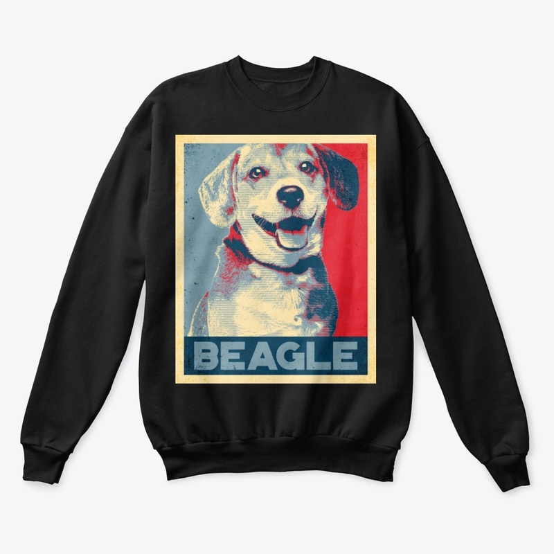 Cool Beagle Propaganda Poster Style