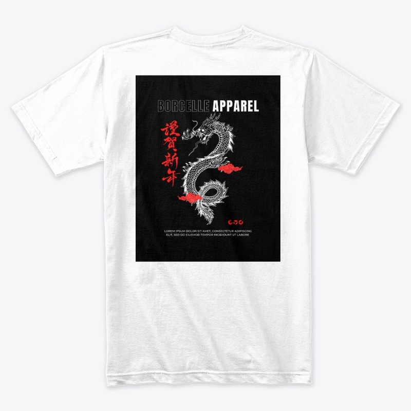 Hand-DrawnBlackRed Hoodie & T-Shirt Set"