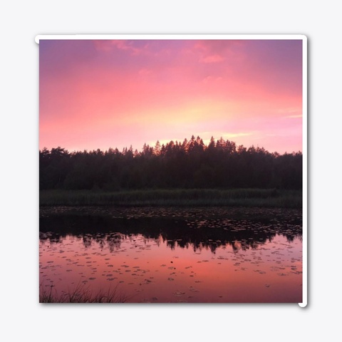Sweden: Sunset By The Lake Standard Camiseta Front