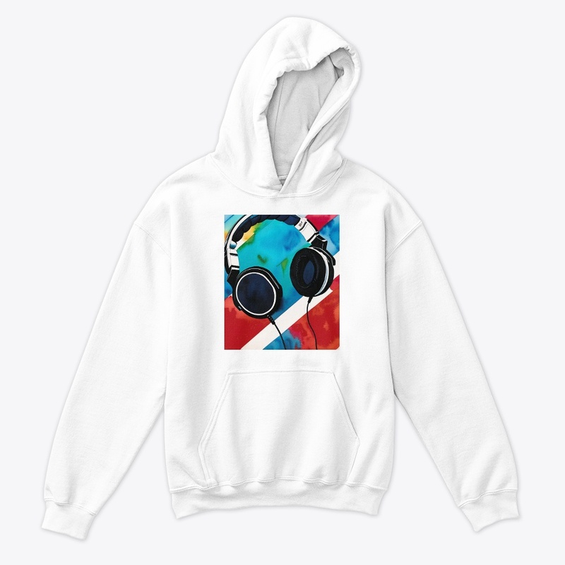 80s Headphones In Primary Colors