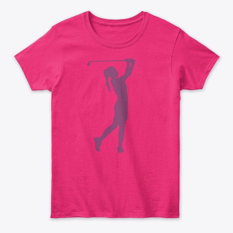 Female Golfer Silhouette