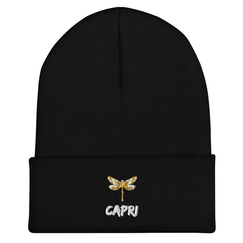 CAPRICORN-Butterfly-Black-Beanie