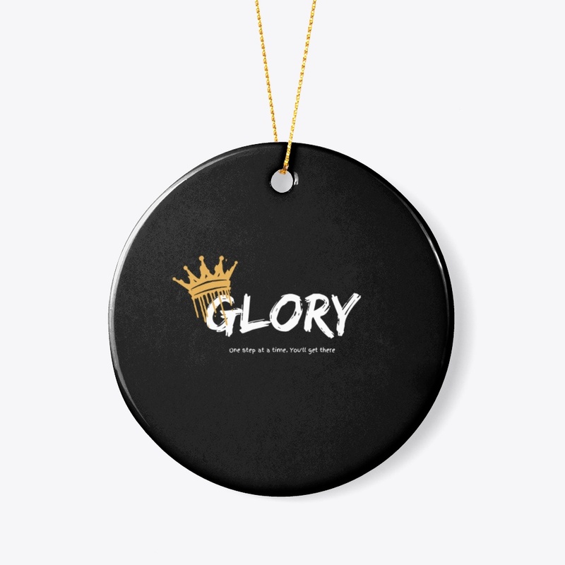 Black "Glory" T-Shirt with Graphic