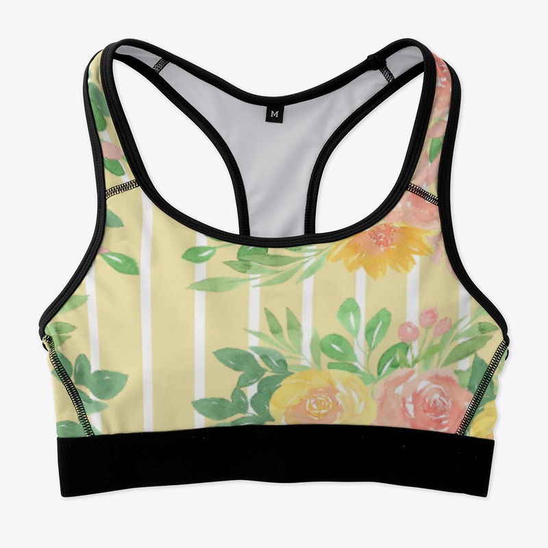 Floral Sports Bra