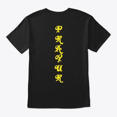Prayur Grateful T Shirt  Black T-Shirt Back
