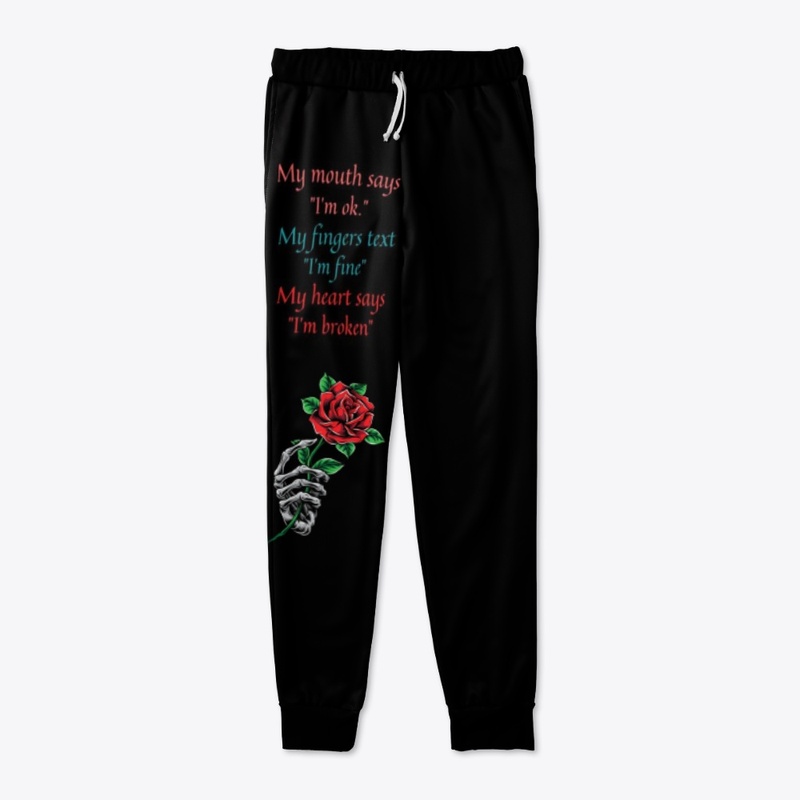 My Mouth,My Finger, My Heart Joggers