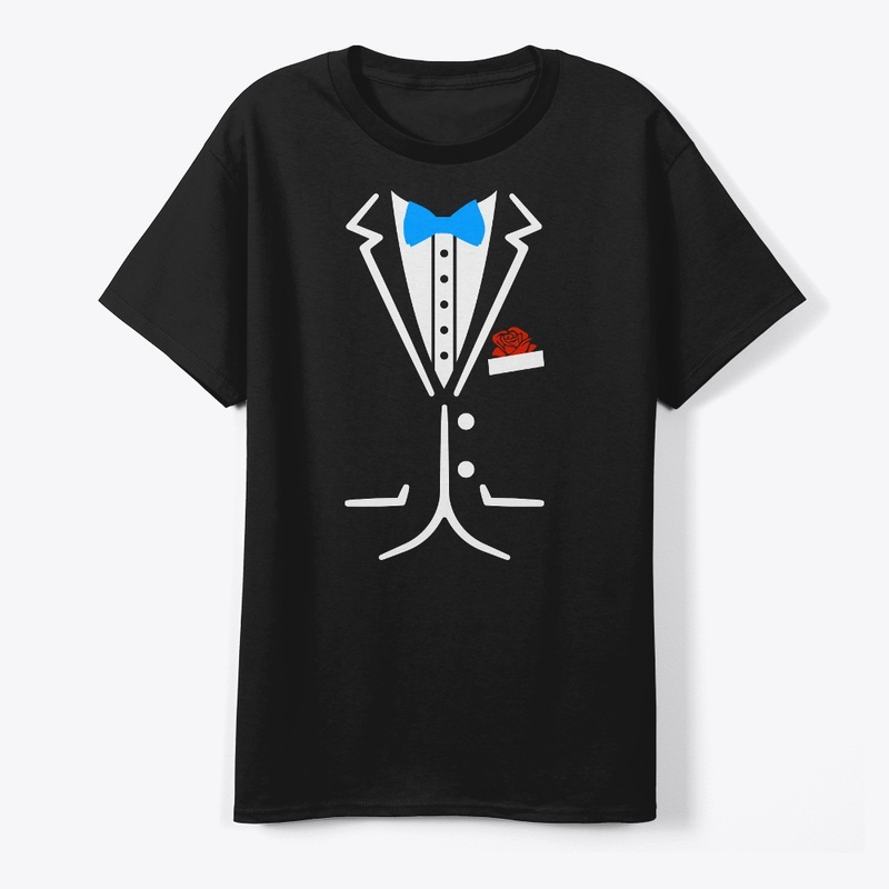 Fake Tuxedo Funny Lazy Wedding Fake Suit