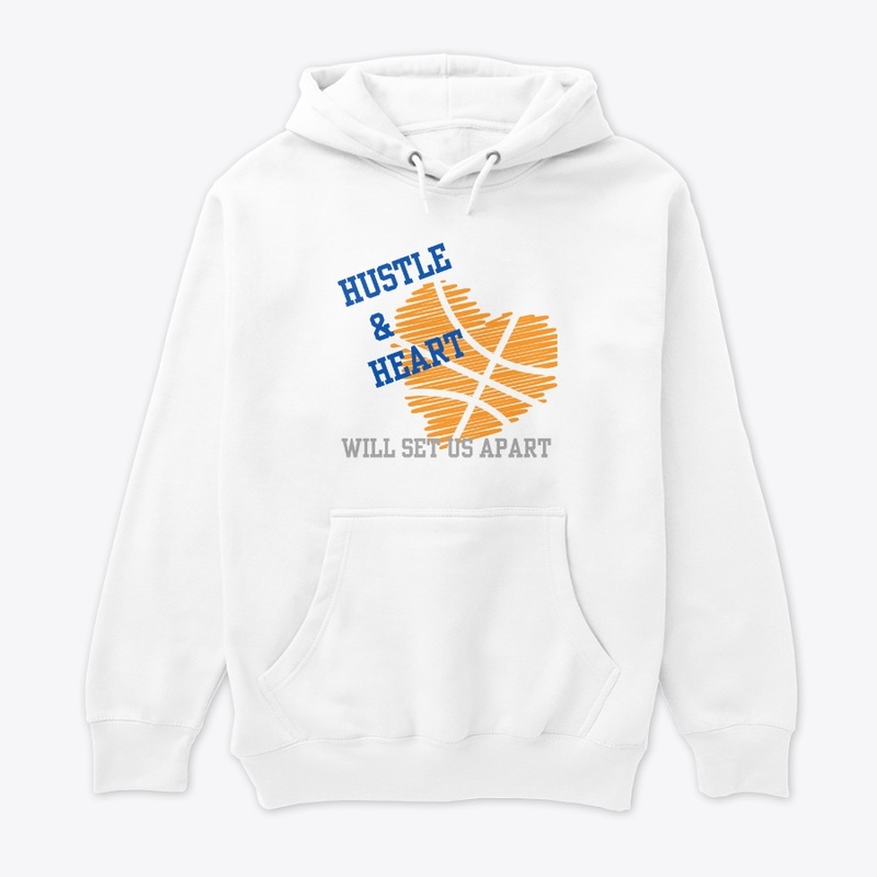 Hustle and Heart Basketball Mom 
