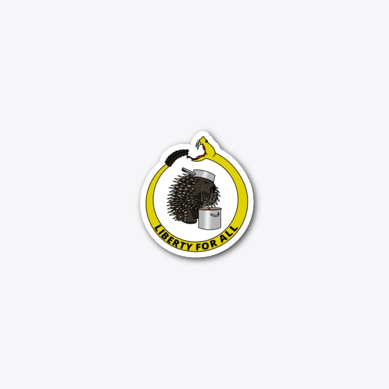 2" liberty for all sticker