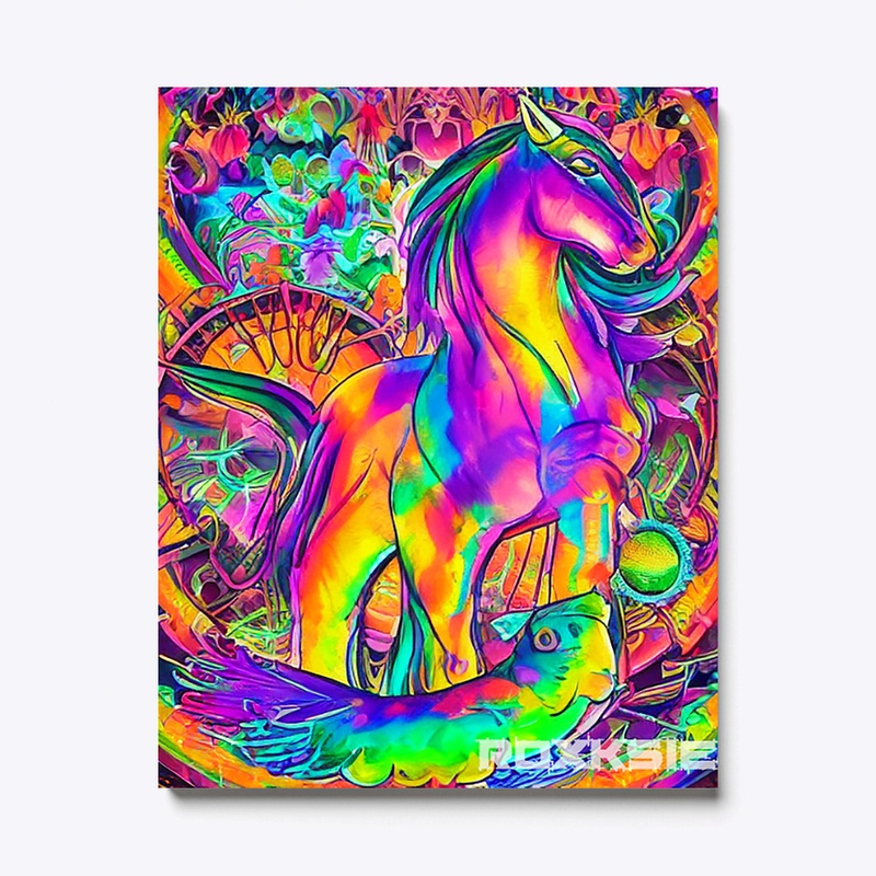Untitled Rainbow Horse