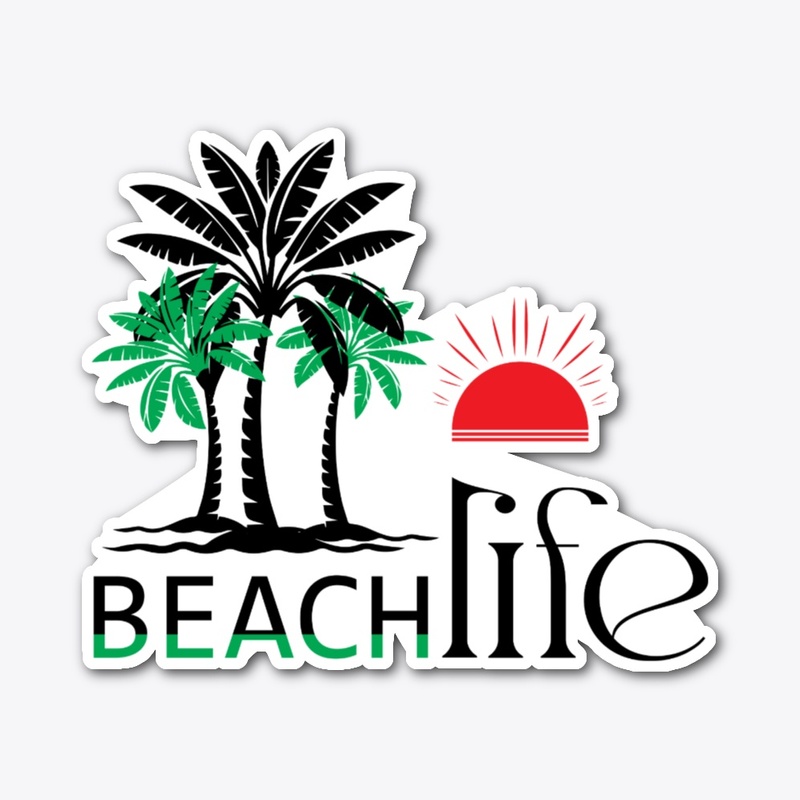 Beach life t-shirt design
