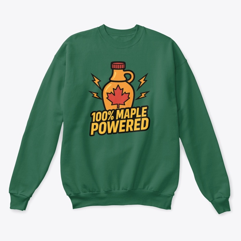 100% Maple Powered" Canadian Syrup 