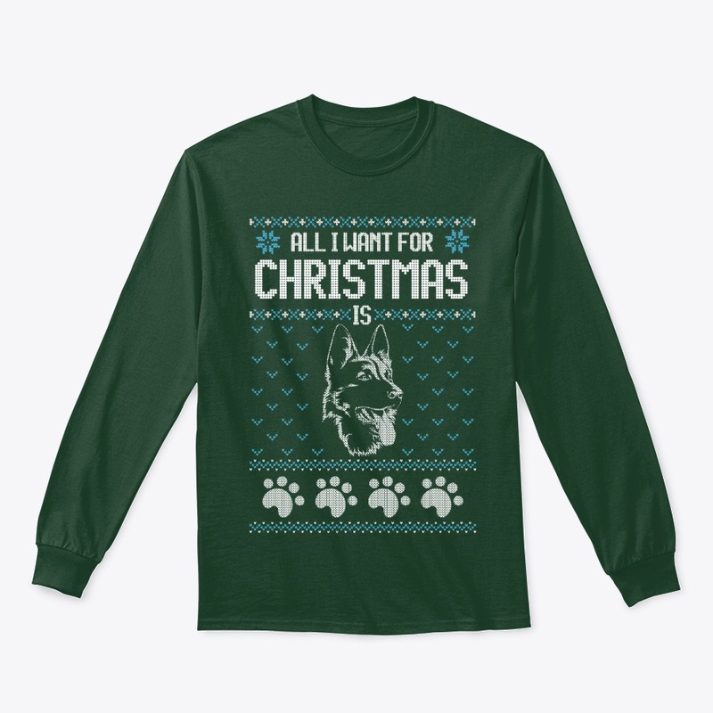 German Shepherd Ugly Christmas Sweater