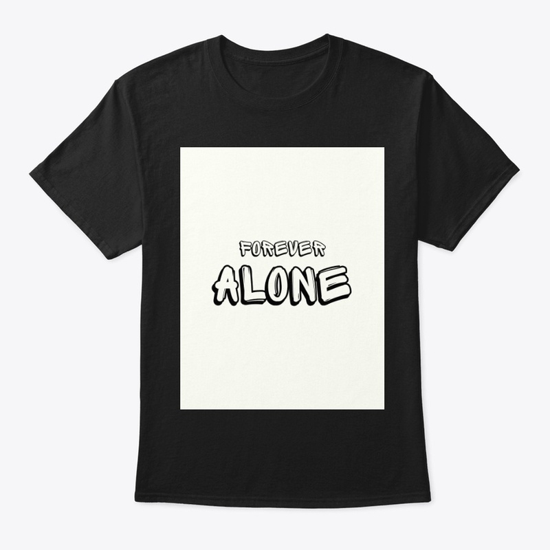 Alone plain printed design