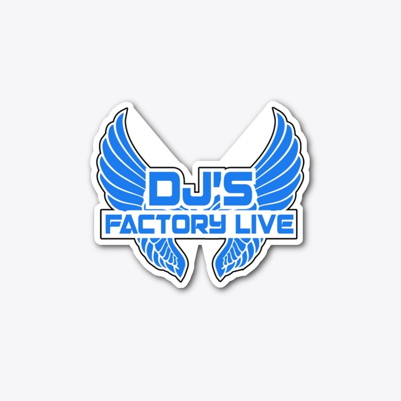 Factory Blue Wings Sticker
