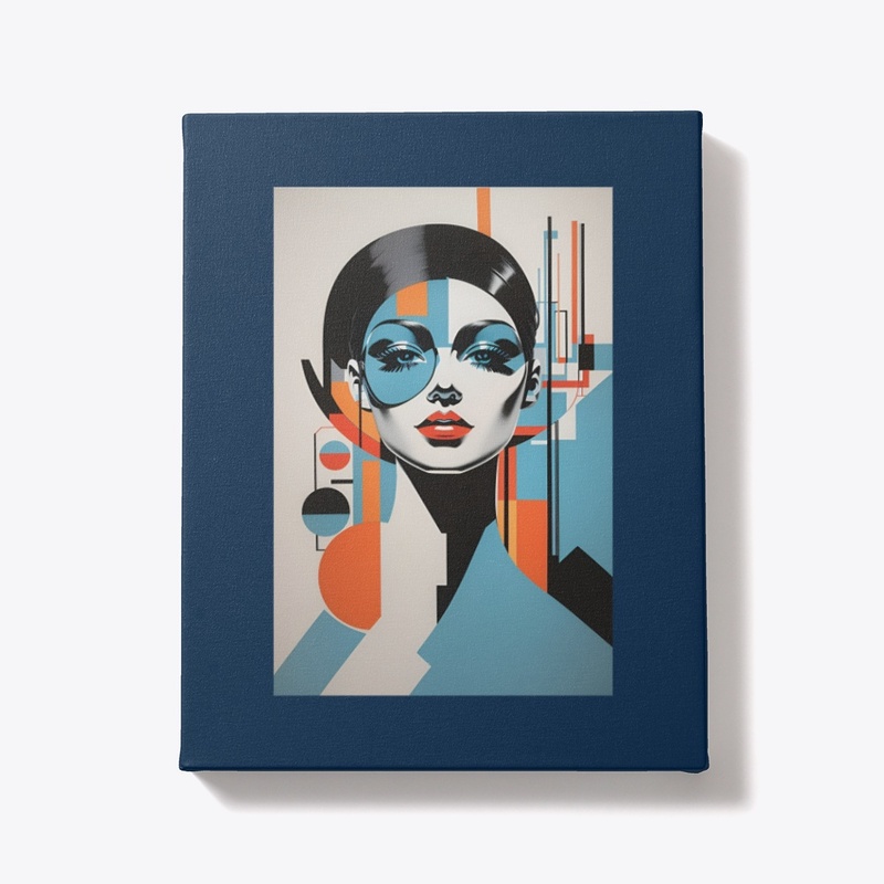 Ethereal Beauty: Abstract Girl Canvas