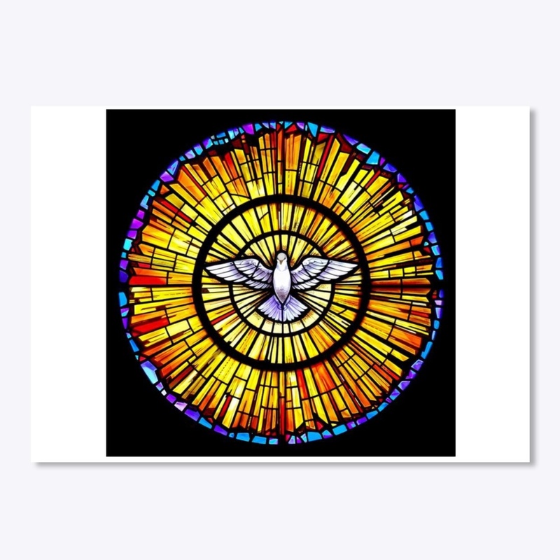 Holy Spirit Dove Stained Glass