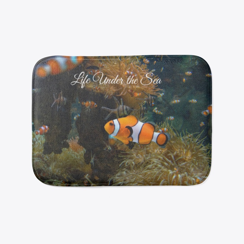 Bath Mat Fish Sea