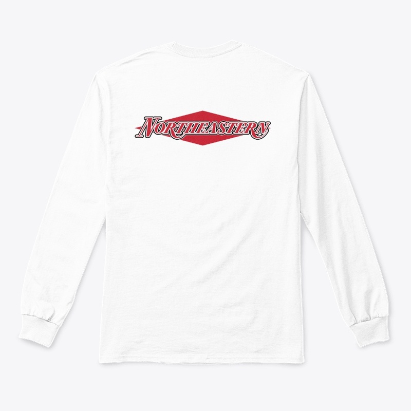 Northeastern Text - White/Black