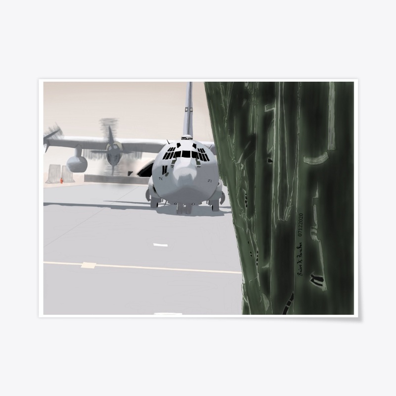 C-130 Rolling down the strip