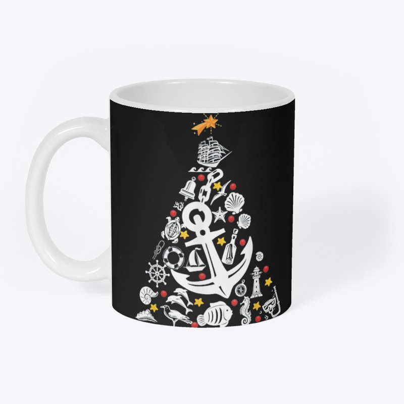 Sea Life Anchor Christmas Tree