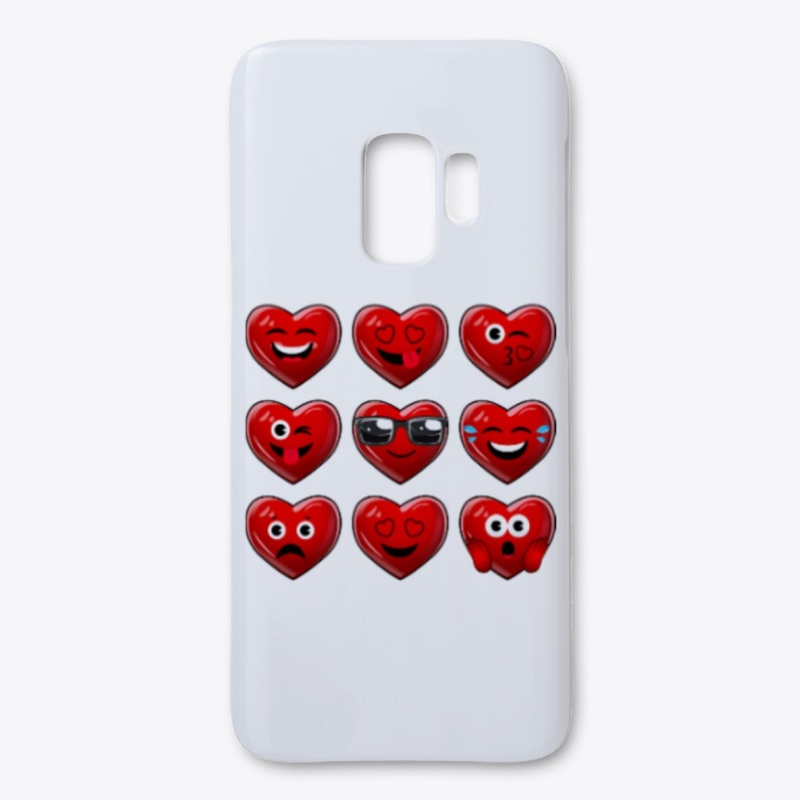 Cute Heart Emojis Emoticons T Shirt