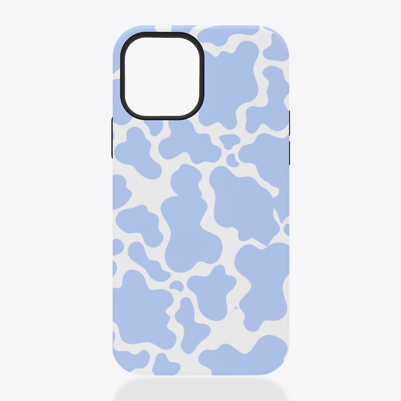 Cow Blue Pattern iPhone Case [Painter]
